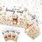 3 Pack Bear Baby Shower Tablecloths Gender Reveal Table Covers Rectangle Plastic Table Cloths for Bear Baby Shower Gender Reveal Party Decorations, 54 x 108 Inch